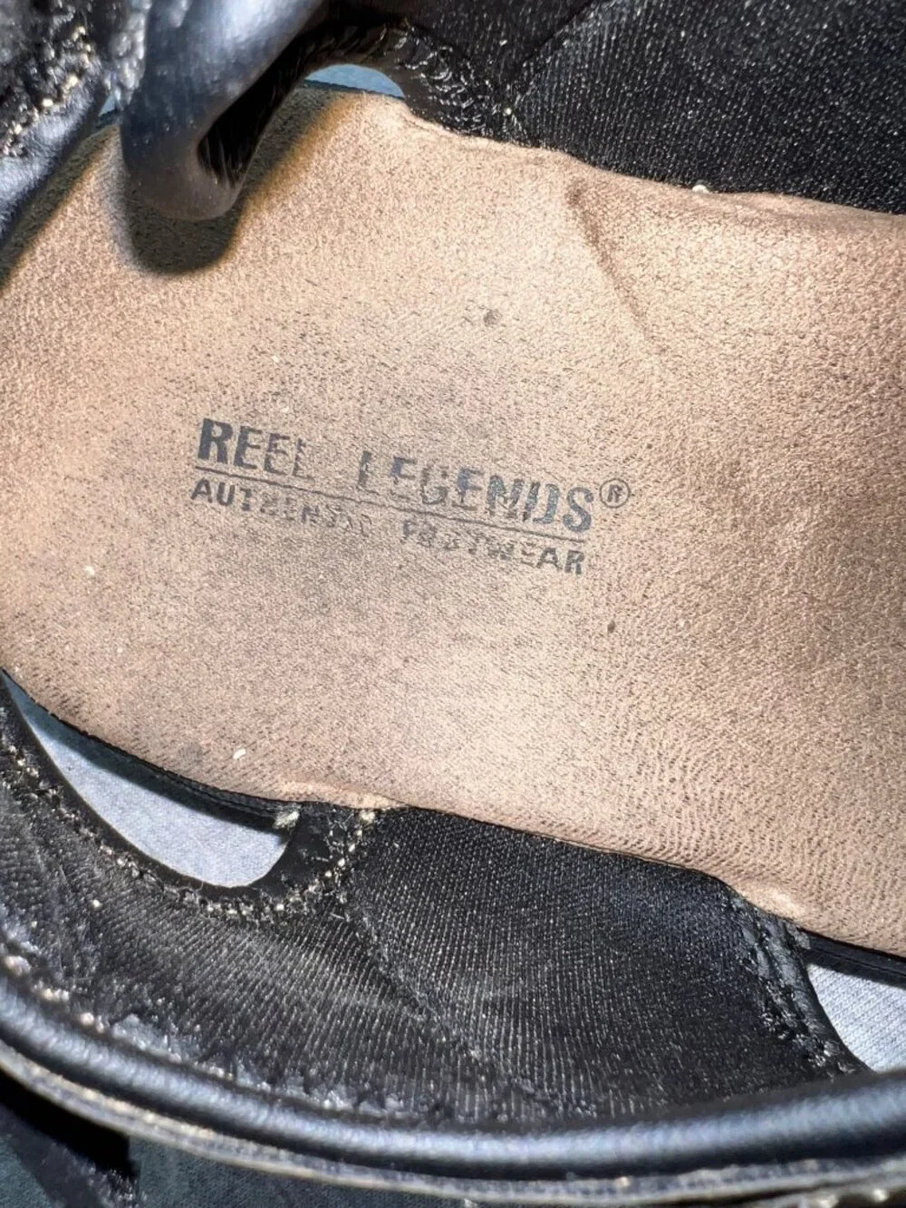 Reel Legends Mens Stingray Sandals 10M Brown & Black Adjustable Straps‎ Outdoors